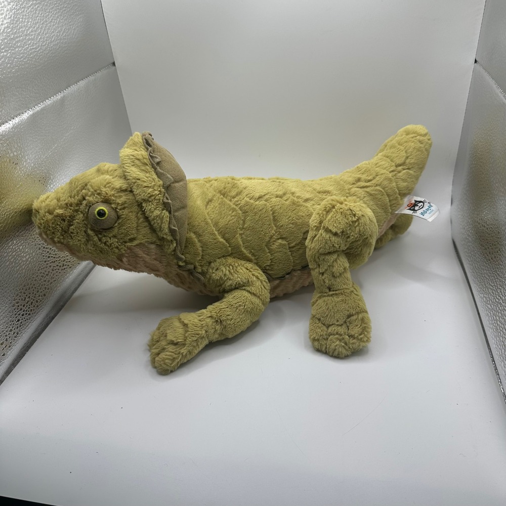 Jellycat London Logan Green Textured Lizard Plush Retired Stuffed Toy large - Picture 1 of 6